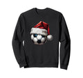 Soccer Ball Santa Hat Family Sweatshirt - Aesthetic Graphic Unisex
