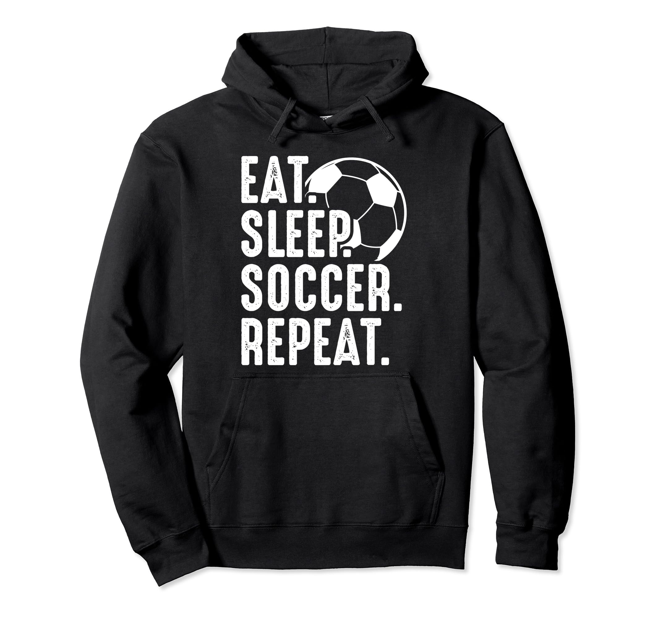 Eat Sleep Soccer Repeat Sport Player Hoodie - Streetwear Style for Adults