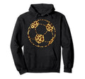 Soccerball Cheetah Leopard Pattern Hoodie - Fun Novelty Design for Adults