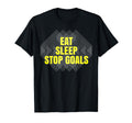 Eat Sleep Stop Goals Soccer Hockey T-Shirt - Minimalist Print Men Women