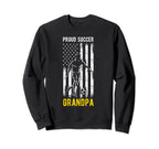 Proud Soccer Grandpa Usa Flag Family Sweatshirt - Graphic Print Men Women