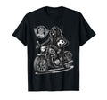Gordon Setter Motorbike Love Footbal T-Shirt - Fun Novelty Design Unisex