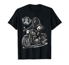 Gordon Setter Motorbike Love Footbal T-Shirt - Fun Novelty Design Unisex
