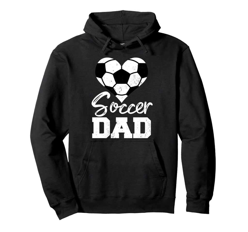 Soccer Dad Heart Funny Heartfelt Love Hoodie - Streetwear Style Unisex