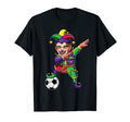 Dabbing Mardi Gras Jester Soccer T-Shirt - Custom Art Print Men Women