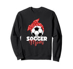Soccer Mom Proud Football Mum Sweatshirt - Graphic Print Men Women