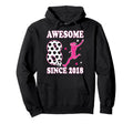 8 Year Old Awesome Since 2018 Birthday Hoodie - Streetwear Style Unisex