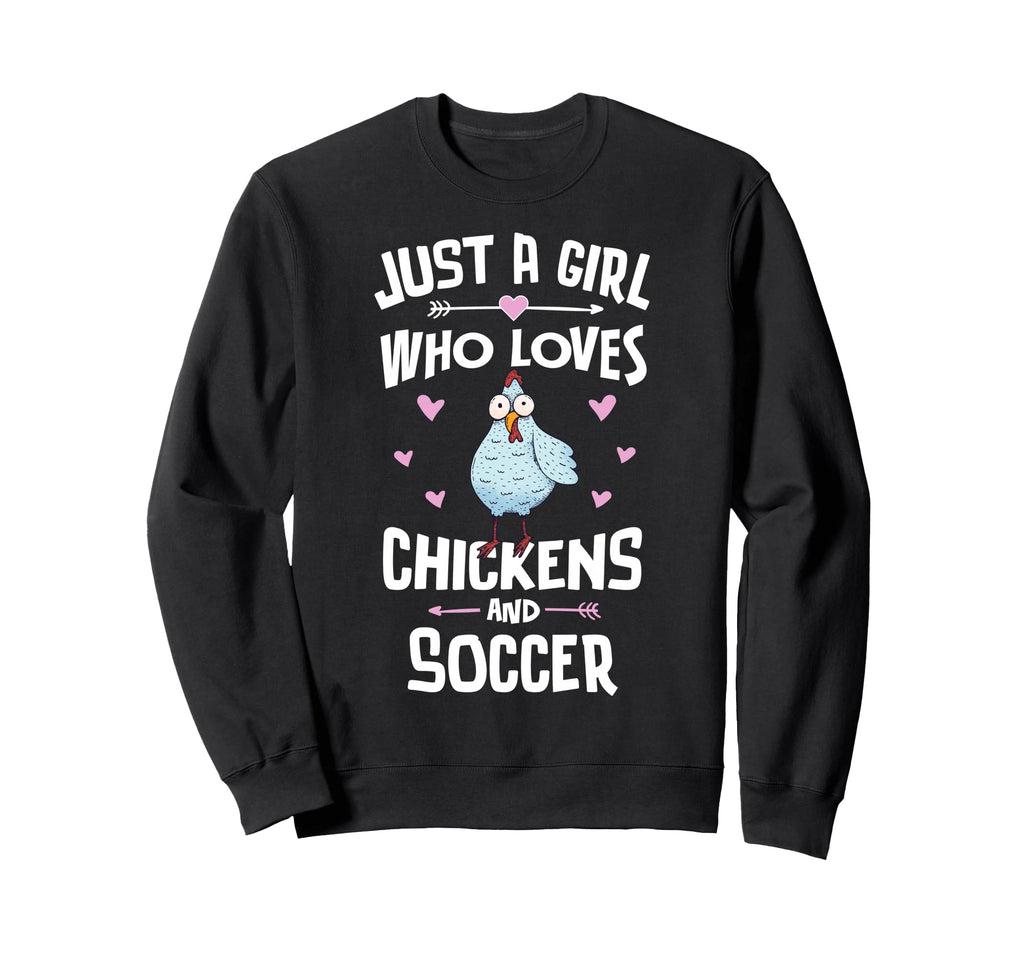 Just Who Loves Chickens And Sweatshirt - Custom Art Print for Adults