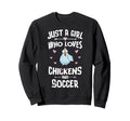 Just Who Loves Chickens And Sweatshirt - Custom Art Print for Adults