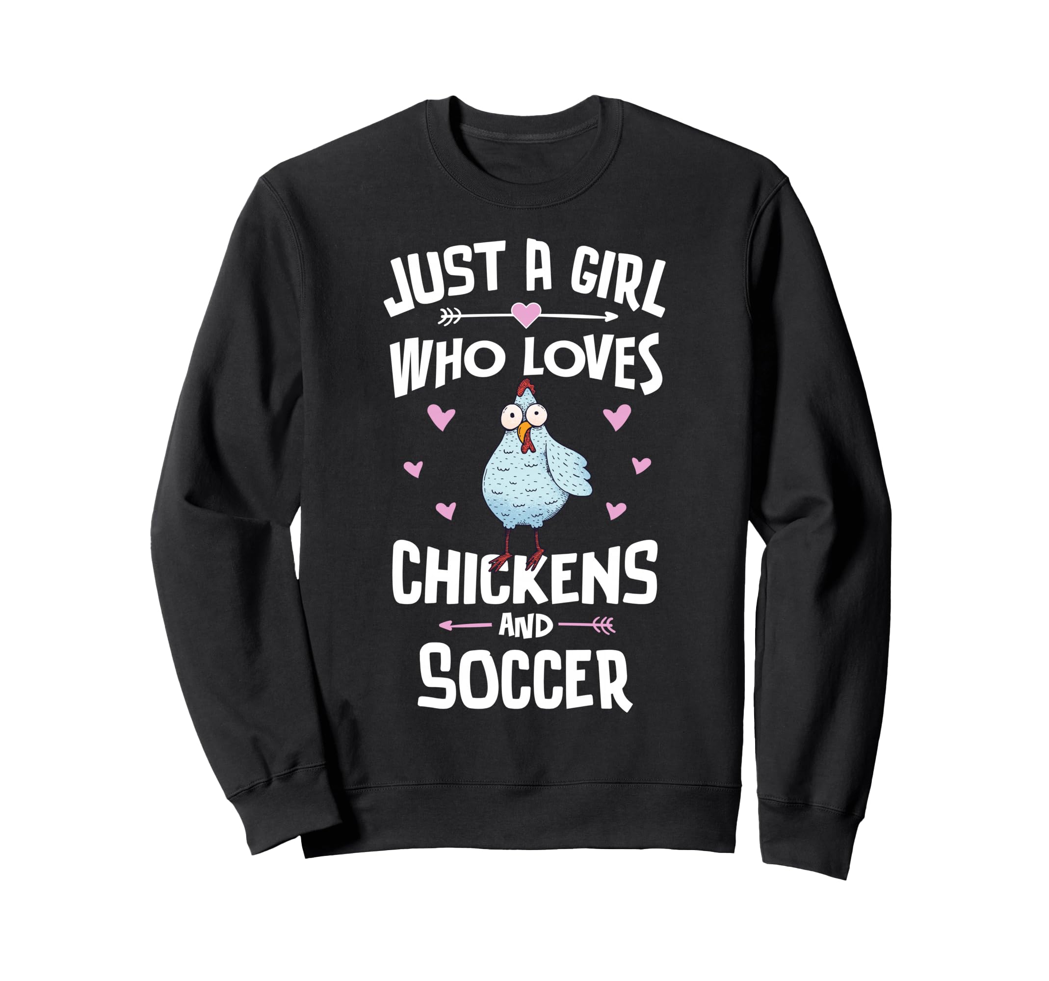 Just Who Loves Chickens And Sweatshirt - Custom Art Print for Adults