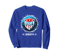 American Flag Soccer Team Soccer 2024 Sweatshirt - Streetwear Style Unisex