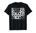 Soccer Distressed Ball Team Soccer T-Shirt - Minimalist Print for Adults