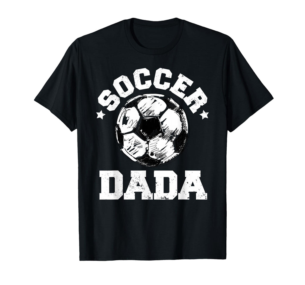 Soccer Dada Soccer Ball Distressed T-Shirt - Novelty Apparel for Adults