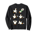 Silly Goose Playing Soccer Player Sweatshirt - Aesthetic Graphic Men Women