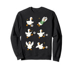 Silly Goose Playing Soccer Player Sweatshirt - Aesthetic Graphic Men Women