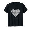 Soccer Ball Heart Shape Love Football T-Shirt - Graphic Print Men Women