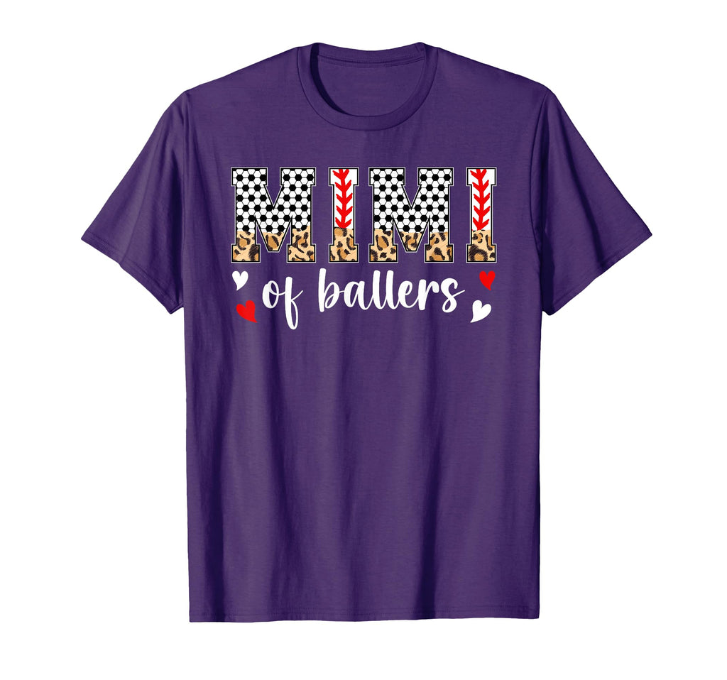 Mimi Ballers Baseball Soccer Mimi T-Shirt - Minimalist Print Men Women