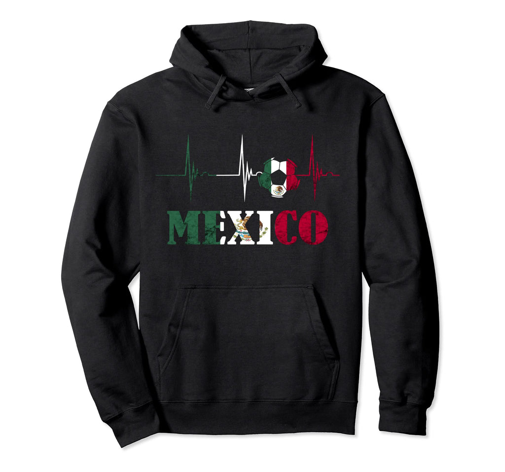 Mexico Heartbeat Ekg Pulse Ball Mexico Hoodie - Custom Art Print Men Women