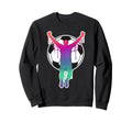Soccer Player Celebration Silhouette Sweatshirt - Custom Art Print Unisex