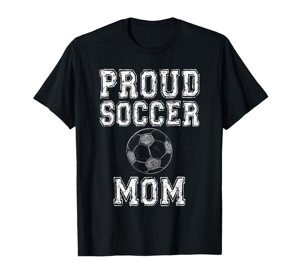 Proud Soccer Mom Game Day Sports T-Shirt - Custom Art Print for Adults
