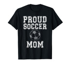 Proud Soccer Mom Game Day Sports T-Shirt - Custom Art Print for Adults