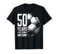 50Th Birthday Soccer Player Football 50 T-Shirt - Custom Art Print Unisex