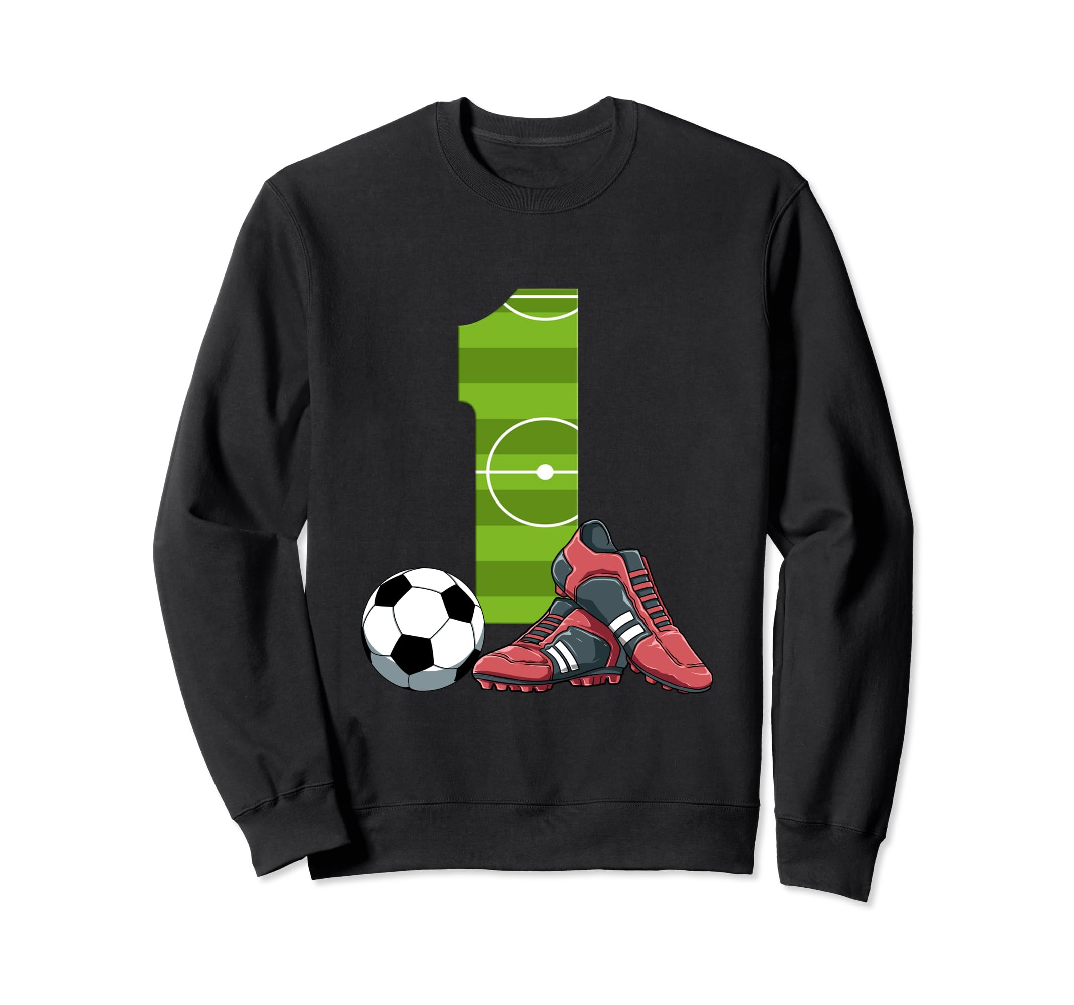 1 Birthday Soccer 1 Year Old Sweatshirt - Novelty Apparel for Adults