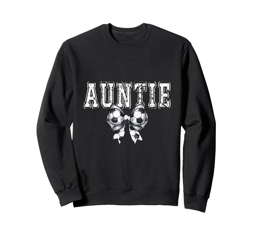Coquette Soccer Auntie Spirit Sweatshirt - Fun Novelty Design Men Women