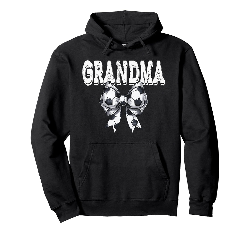 Coquette Soccer Bow Mom Sister Grandma Hoodie - Minimalist Print Men Women