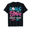 Gender Reveal Goals Or Bows Great T-Shirt - Fun Novelty Design Men Women