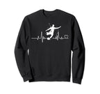 Soccer Heartbeat Tees Soccer Ball Sweatshirt - Streetwear Style for Adults