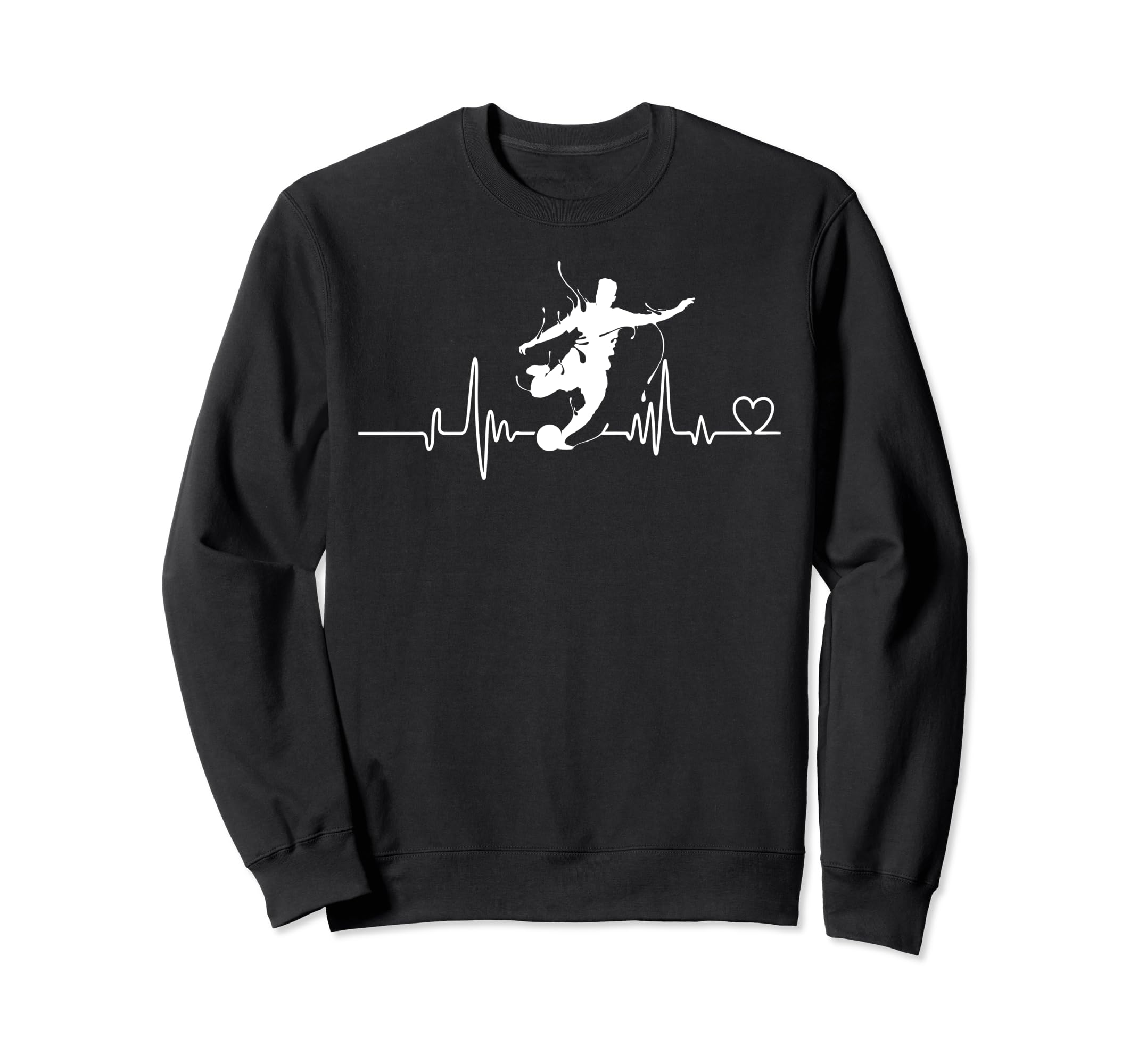 Soccer Heartbeat Tees Soccer Ball Sweatshirt - Streetwear Style for Adults