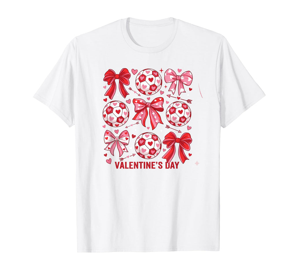 Love Soccer Womens Football T-Shirt - Fun Novelty Design Men Women