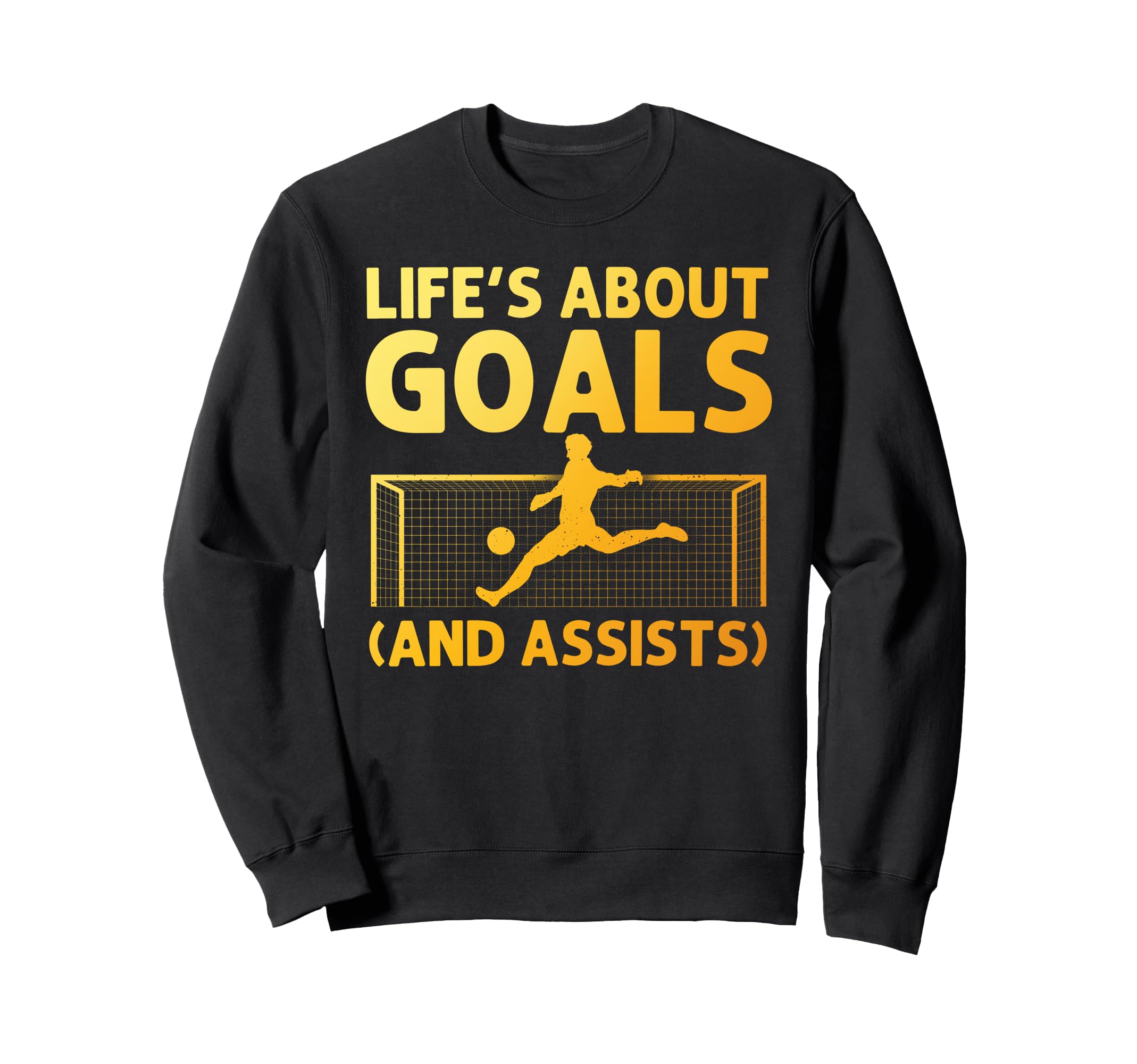 Funny Soccer Art Gag Soccer Player Sweatshirt - Graphic Print for Adults
