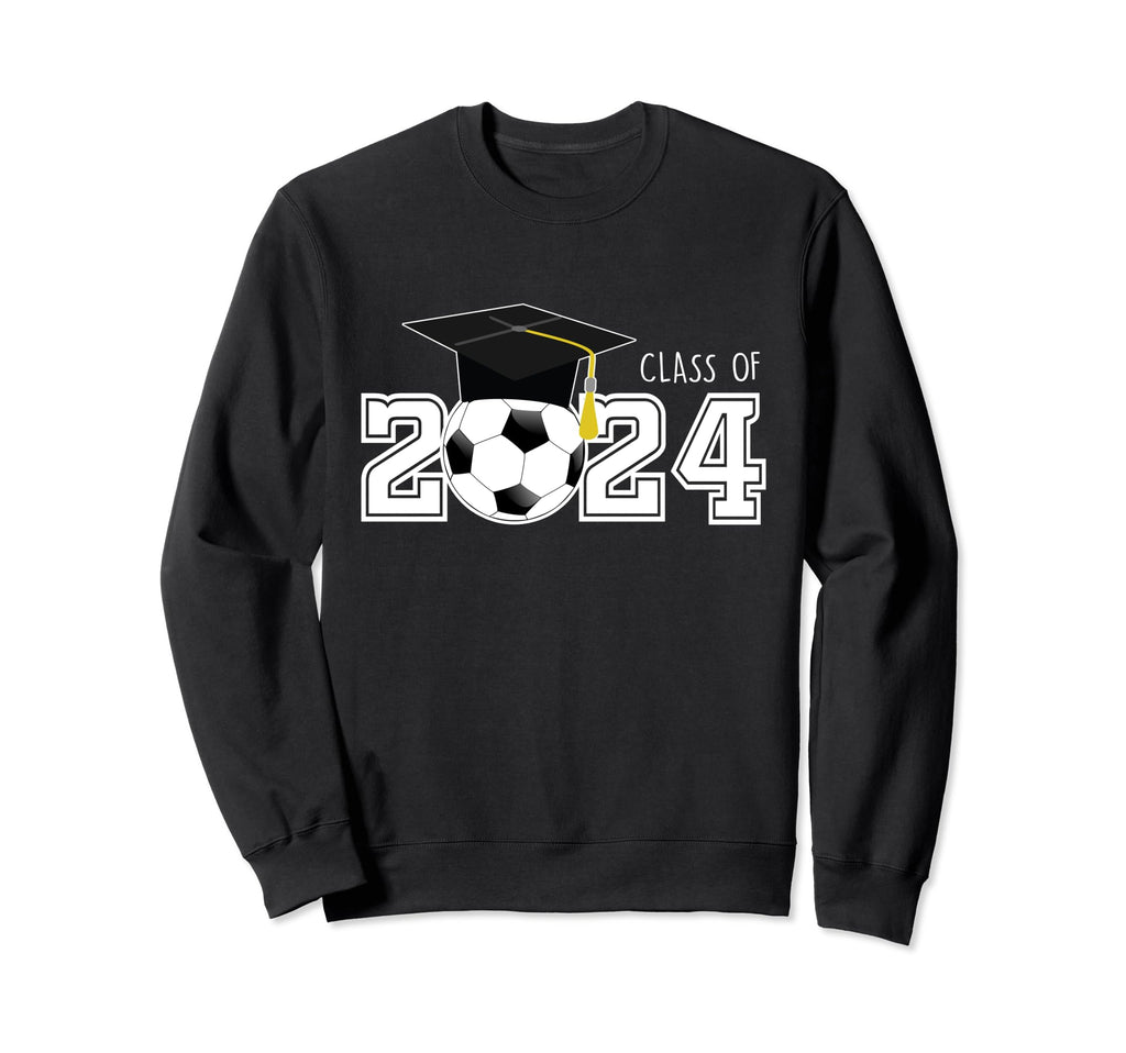 Class 2024 Soccer Senior Football Mom Sweatshirt - Graphic Print Men Women