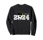 Class 2024 Soccer Senior Football Mom Sweatshirt - Graphic Print Men Women