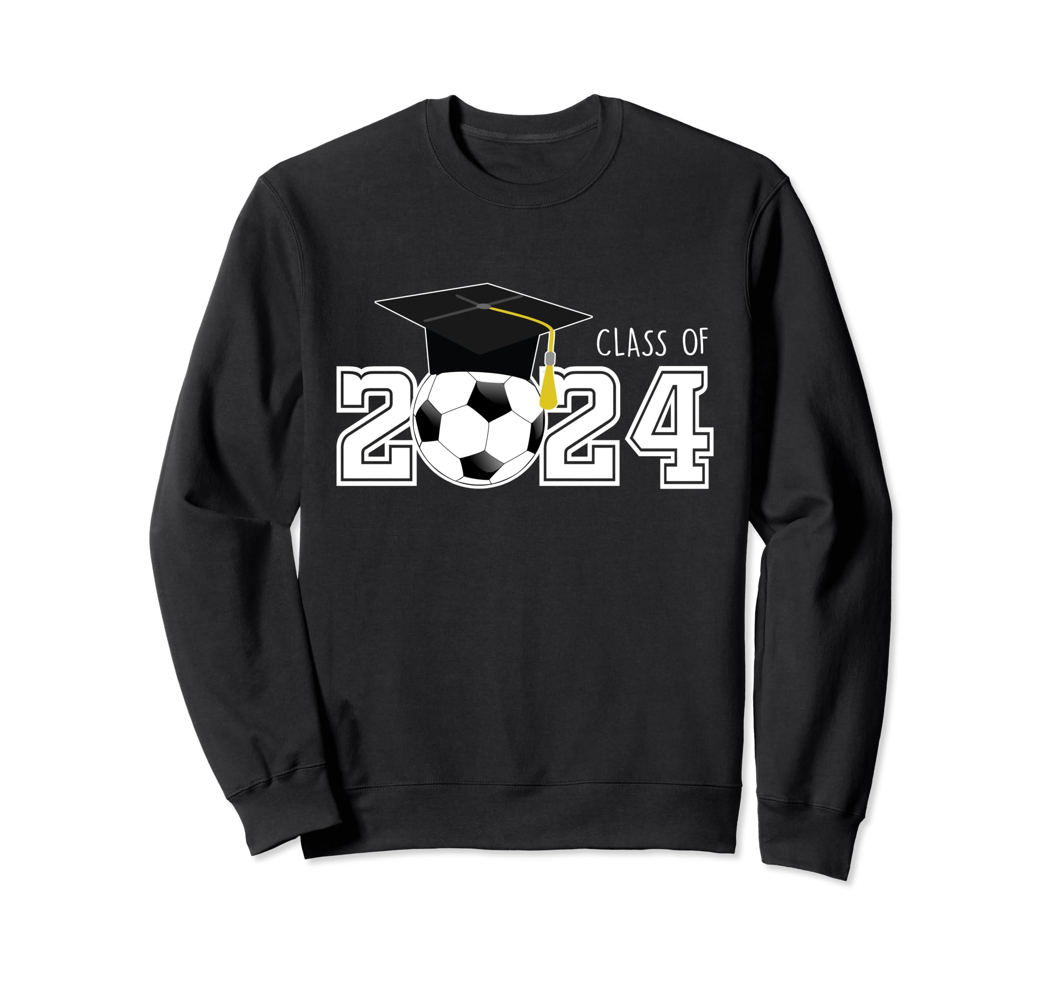 Class 2024 Soccer Senior Football Mom Sweatshirt - Graphic Print Men Women