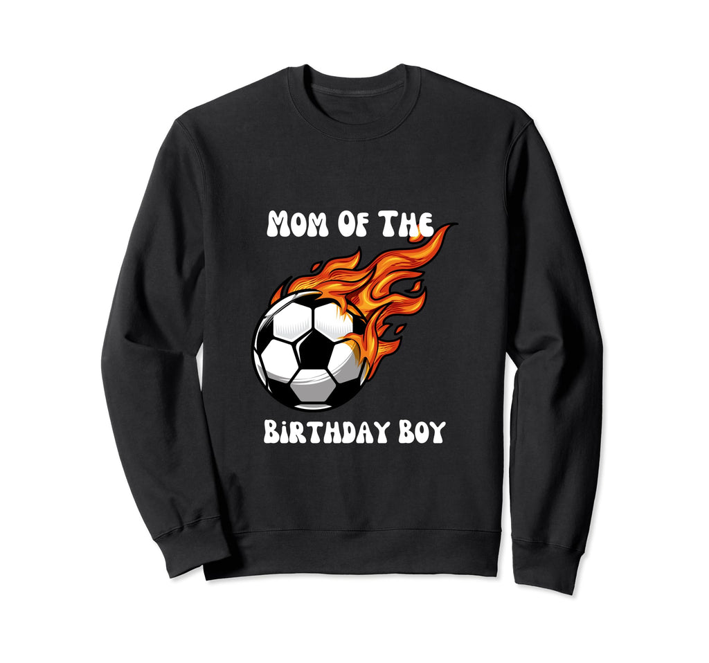 Soccer Birthday Birthday Mom Soccer Sweatshirt - Graphic Print Unisex