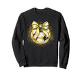 Soccer Game Day Gold Coquette Sweatshirt - Casual Everyday Wear for Adults