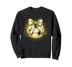 Soccer Game Day Gold Coquette Sweatshirt - Casual Everyday Wear for Adults