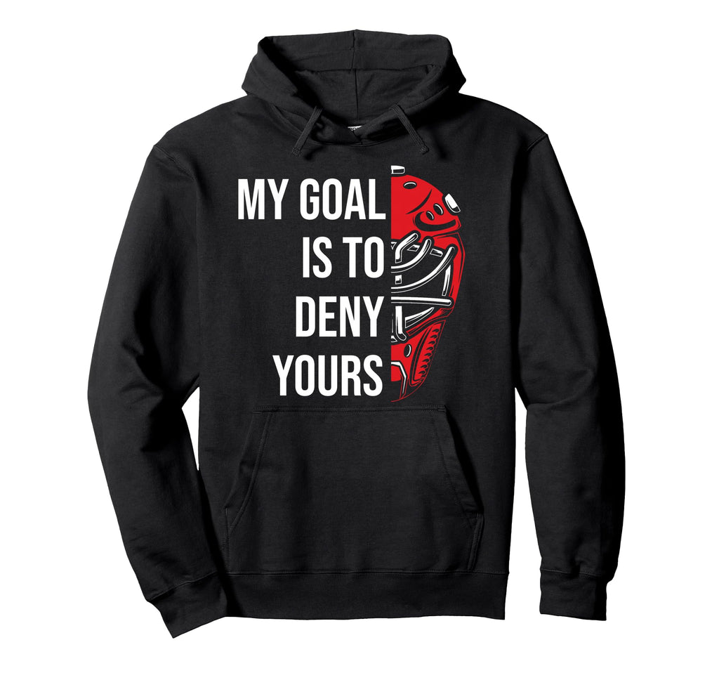 Field Hockey Deny Goals Ice Hockey Hoodie - Minimalist Print Men Women