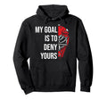 Field Hockey Deny Goals Ice Hockey Hoodie - Minimalist Print Men Women