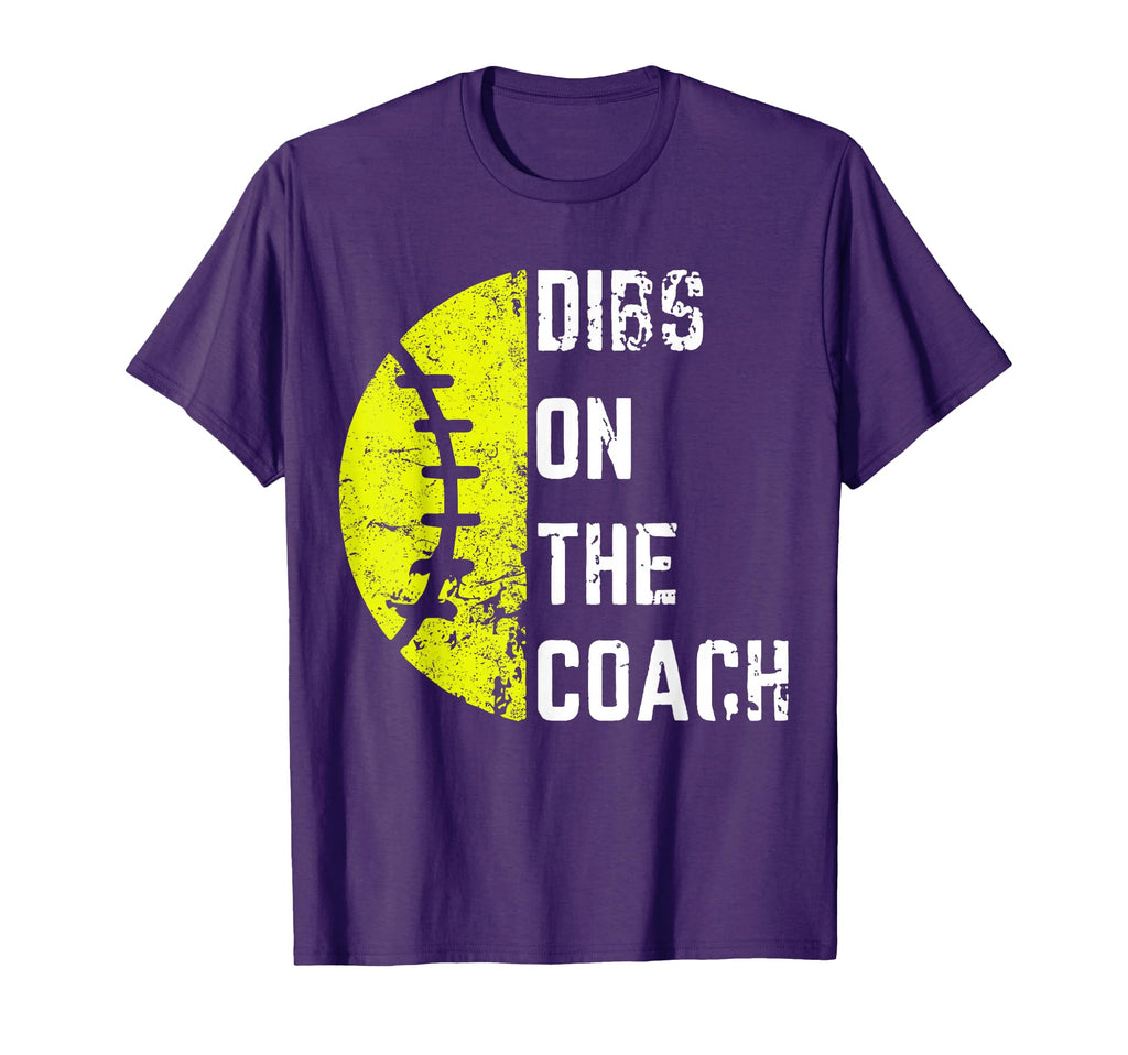 Dibs Coach Funny Softball Wife T-Shirt - Fun Novelty Design Men Women