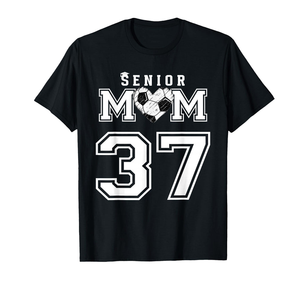 Proud Senior Soccer Mom Custom Jersey T-Shirt - Novelty Apparel for Adults