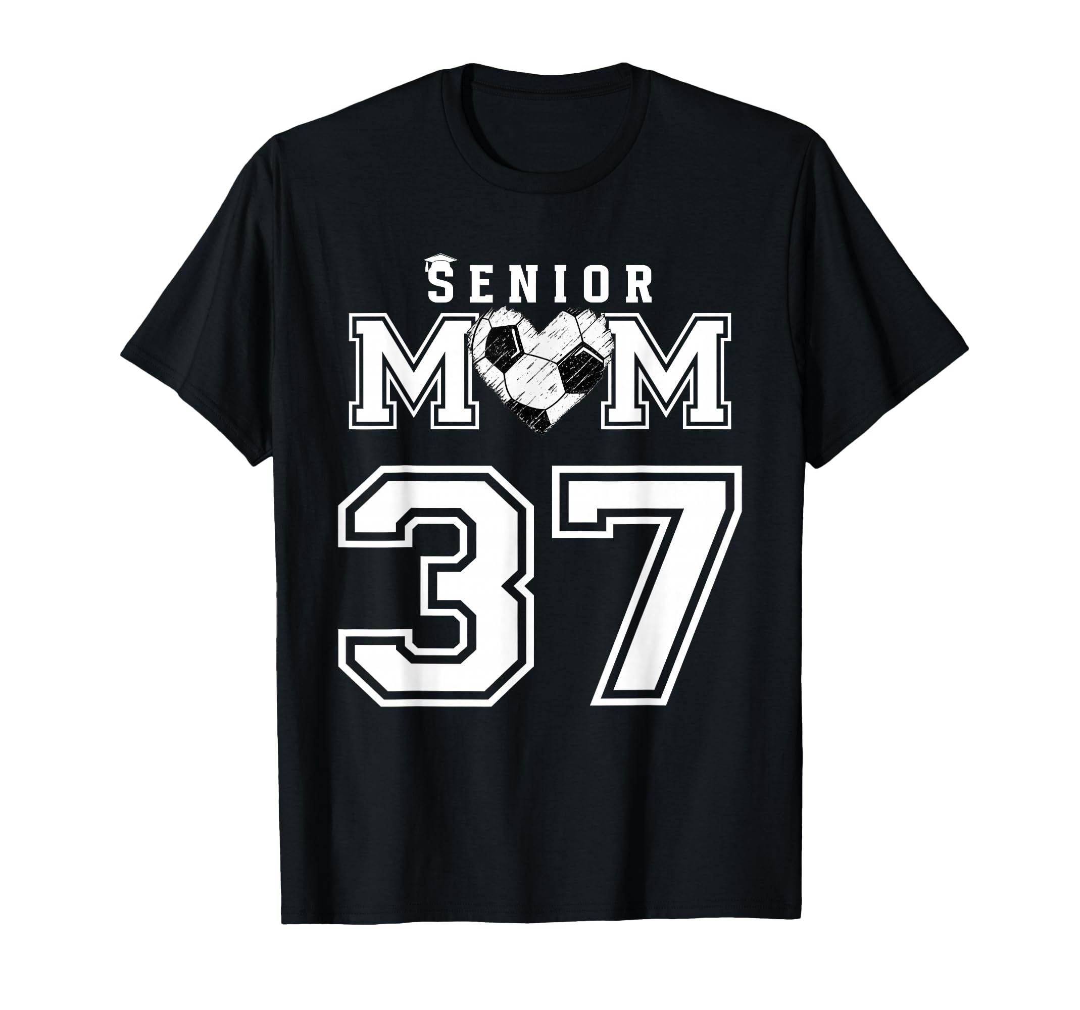Proud Senior Soccer Mom Custom Jersey T-Shirt - Novelty Apparel for Adults