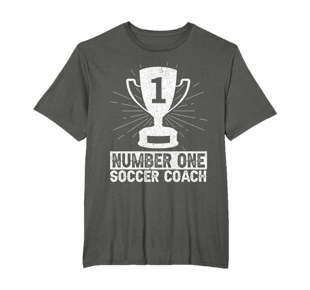 Number One Soccer Coach Head Trainer T-Shirt - Unique Graphic Unisex