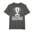 Number One Soccer Coach Head Trainer T-Shirt - Unique Graphic Unisex