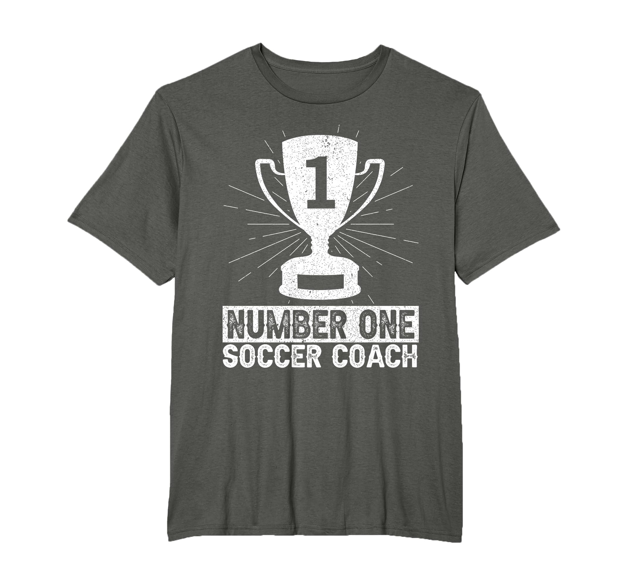 Number One Soccer Coach Head Trainer T-Shirt - Unique Graphic Unisex