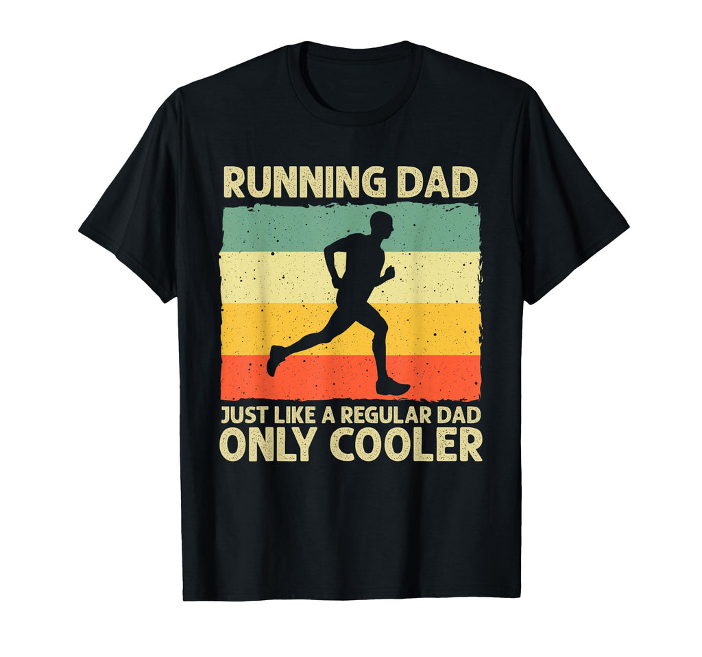 Funny Running Dad Marathon Runner Coach T-Shirt - Custom Art Print Unisex