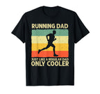 Funny Running Dad Marathon Runner Coach T-Shirt - Custom Art Print Unisex